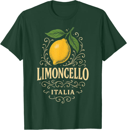 Limoncello Italy Lemon Drink Liquor Italian Gift Summer T-Shirt - T-Shirt | Forest