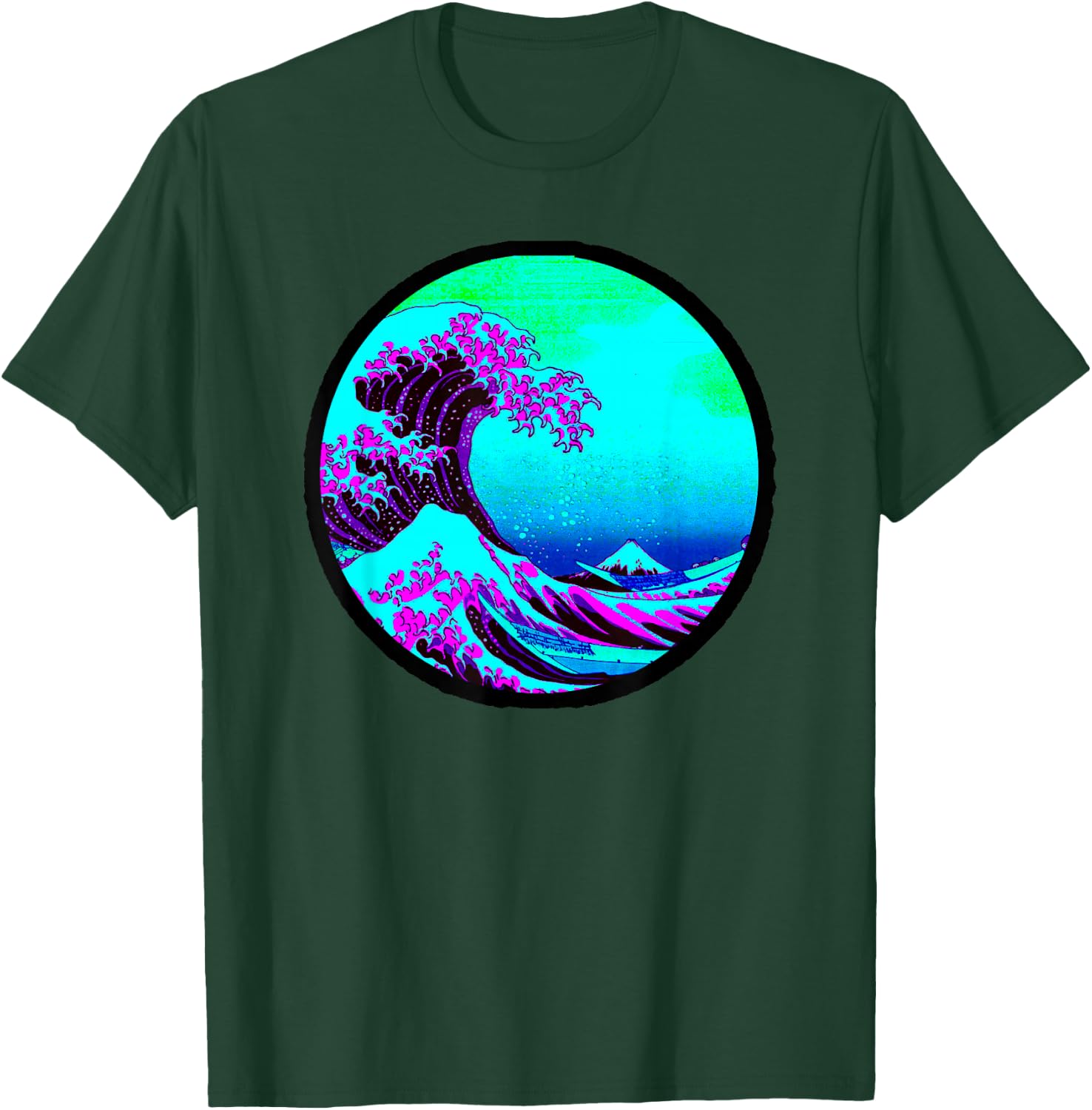 Wave of Kanagawa Japanese Retro Print Ukiyo-e Artist Hokusai T-Shirt - T-Shirt | Forest