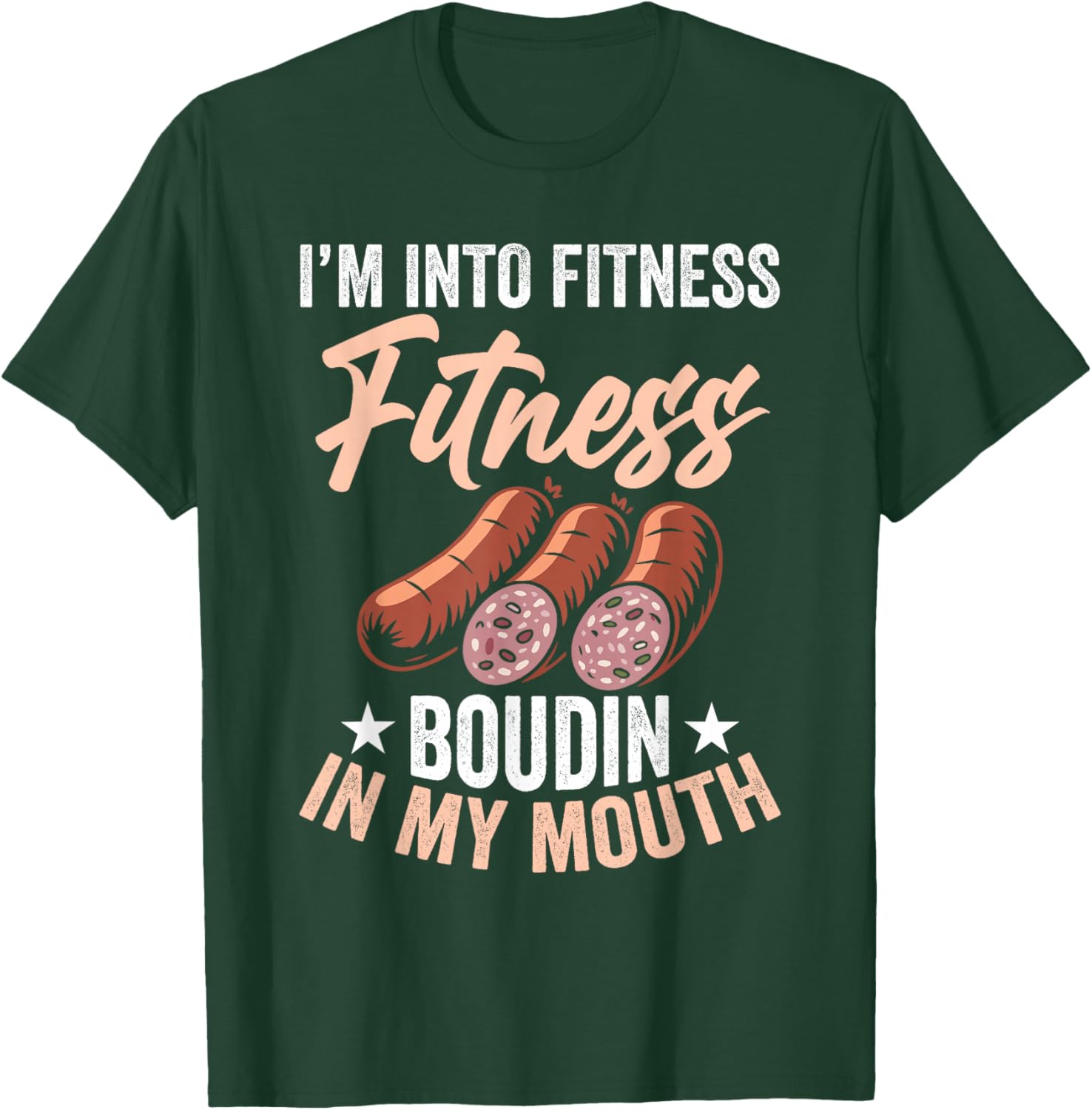 Boudin Snack Food Meal Louisianan Food Fitness Boudin T-Shirt - T-Shirt | Forest
