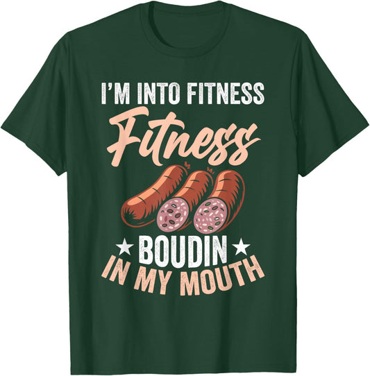 Boudin Snack Food Meal Louisianan Food Fitness Boudin T-Shirt - T-Shirt | Forest
