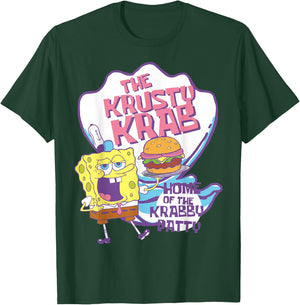 Spongebob Squarepants Pastel Krusty Krab T-Shirt - T-Shirt | Forest