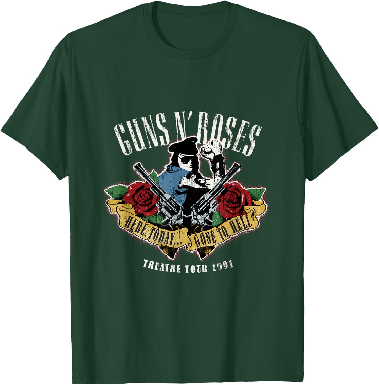 Guns N' Roses Official Here Today Gone To Hell T-Shirt - T-Shirt | Forest