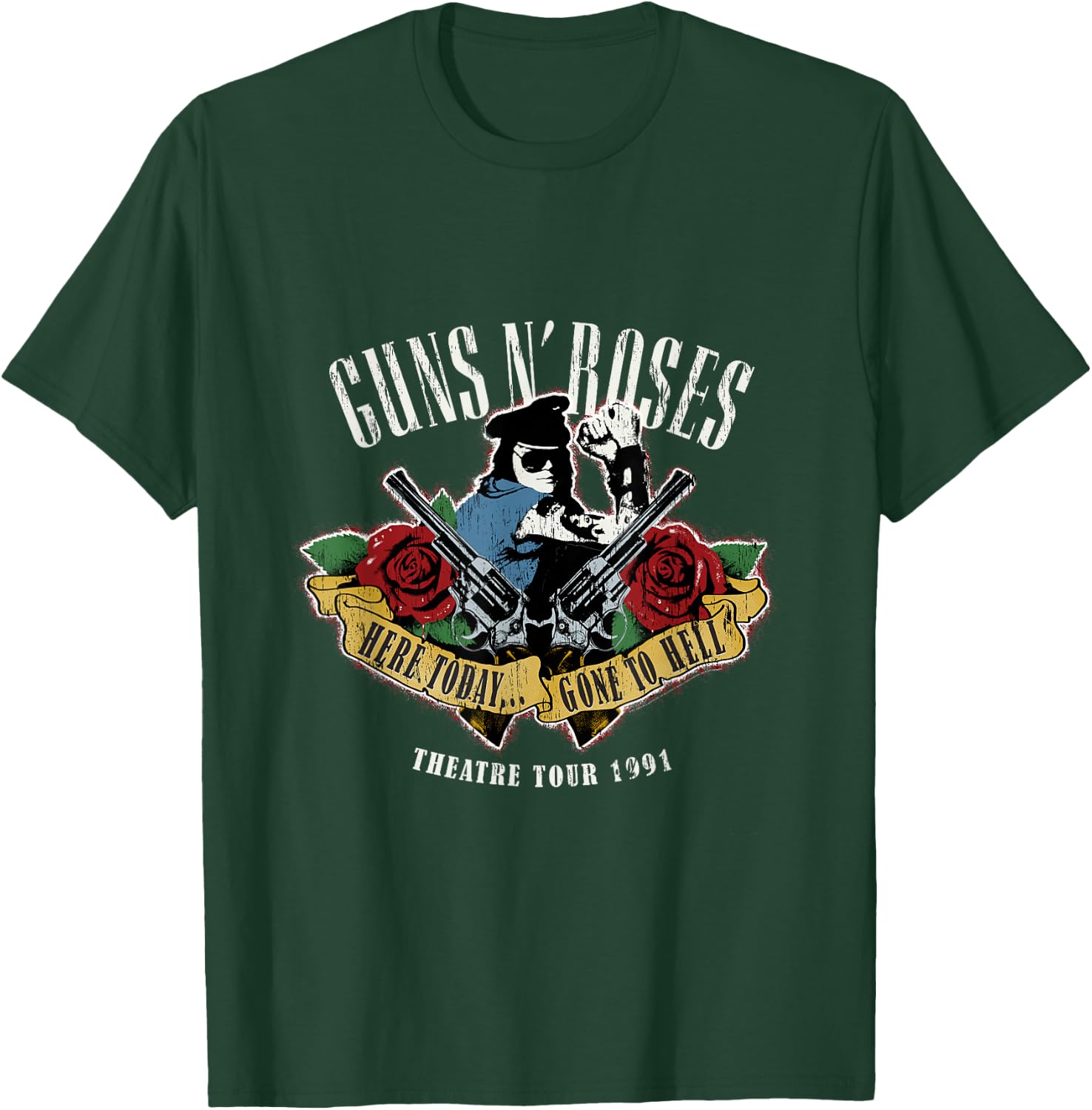 Guns N' Roses Official Here Today Gone To Hell T-Shirt - T-Shirt | Forest