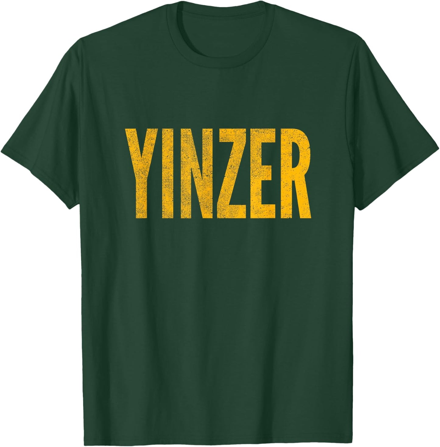 Yinzer, Pittsburgh Theme, Distressed Look T-Shirt - T-Shirt | Forest