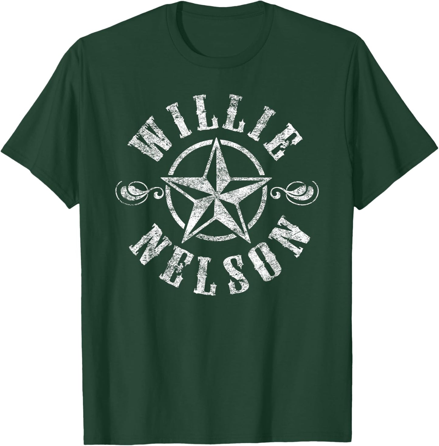 Willie Nelson Star Logo T-Shirt - T-Shirt | Forest