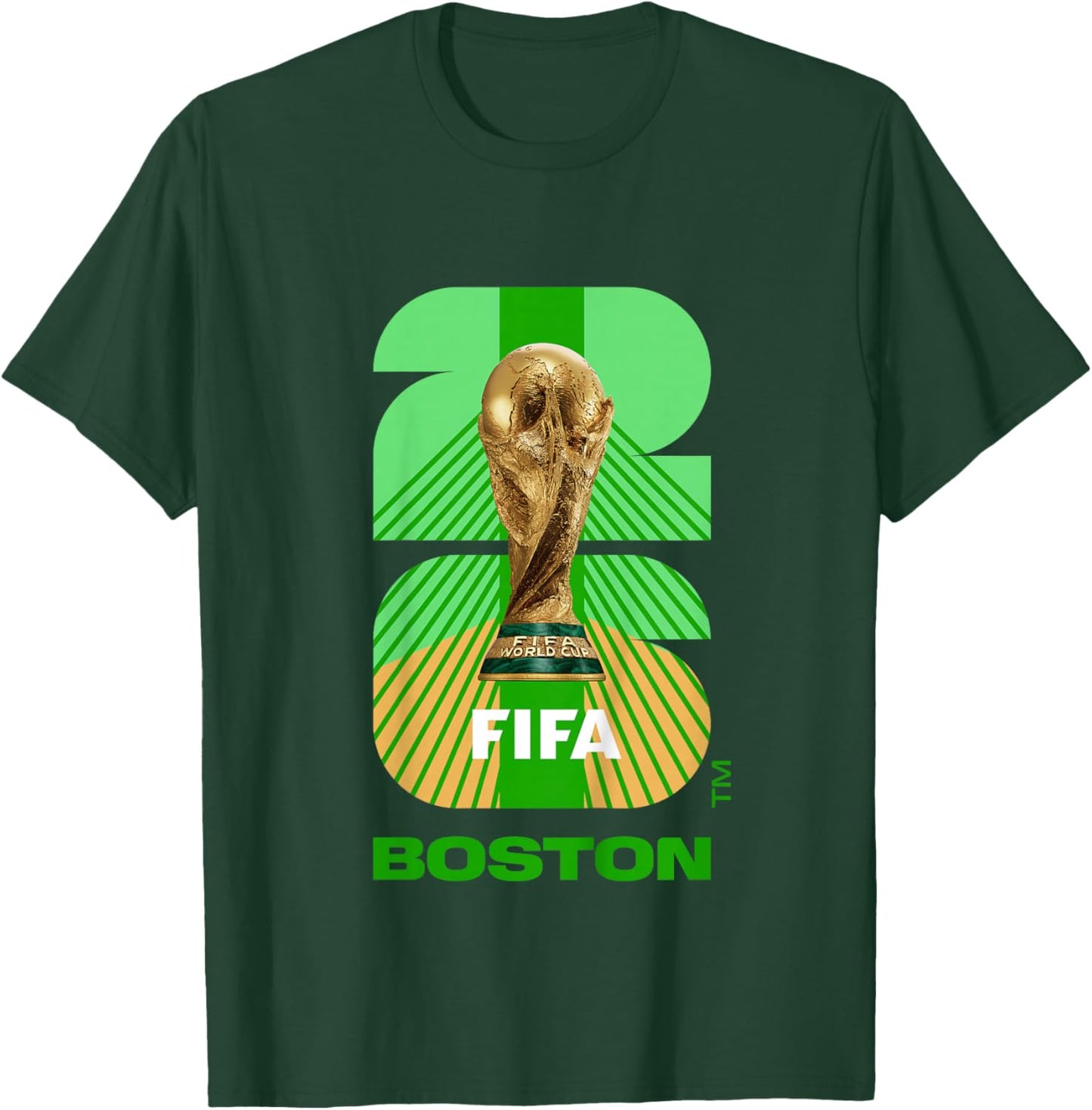 Kids FIFA World CUP26 Boston Trophy Color T-Shirt - T-Shirt | Forest