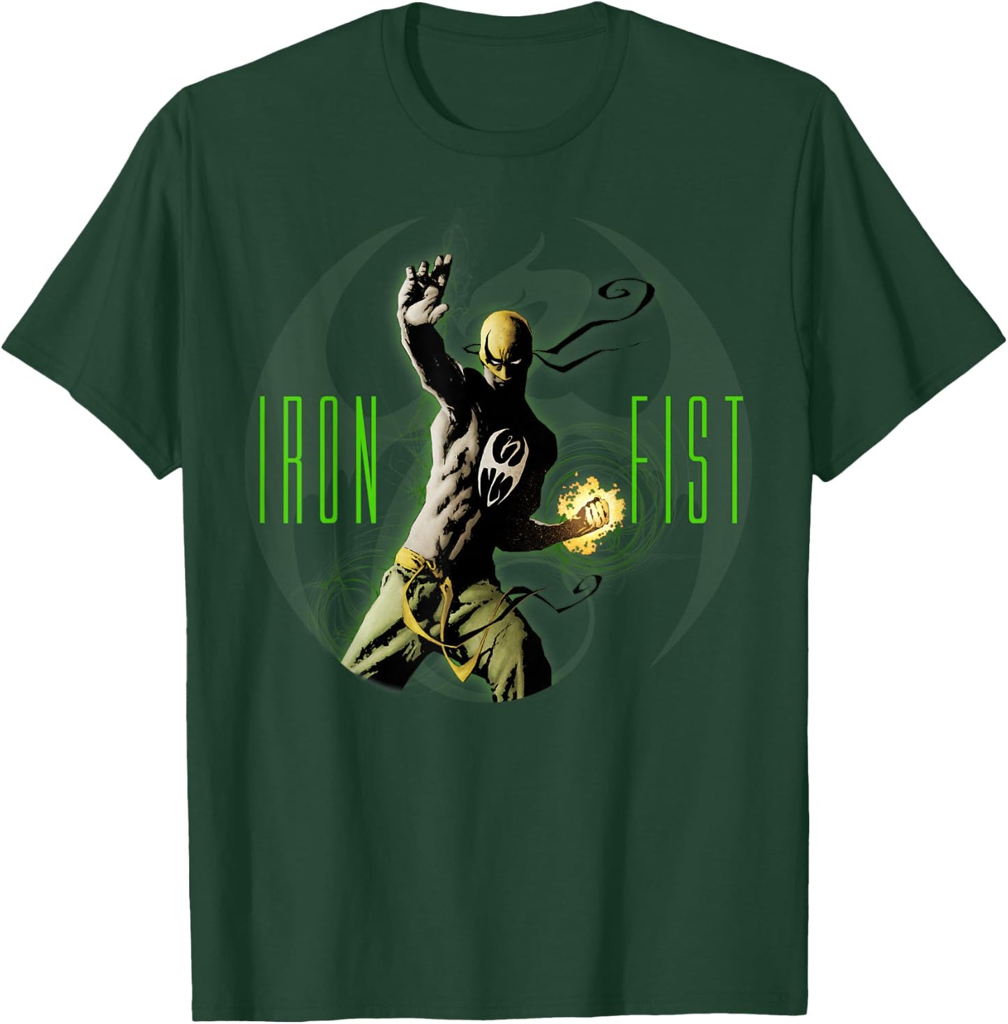 Marvel Iron Fist The Living Weapon Fist Power Up T-Shirt - T-Shirt | Forest