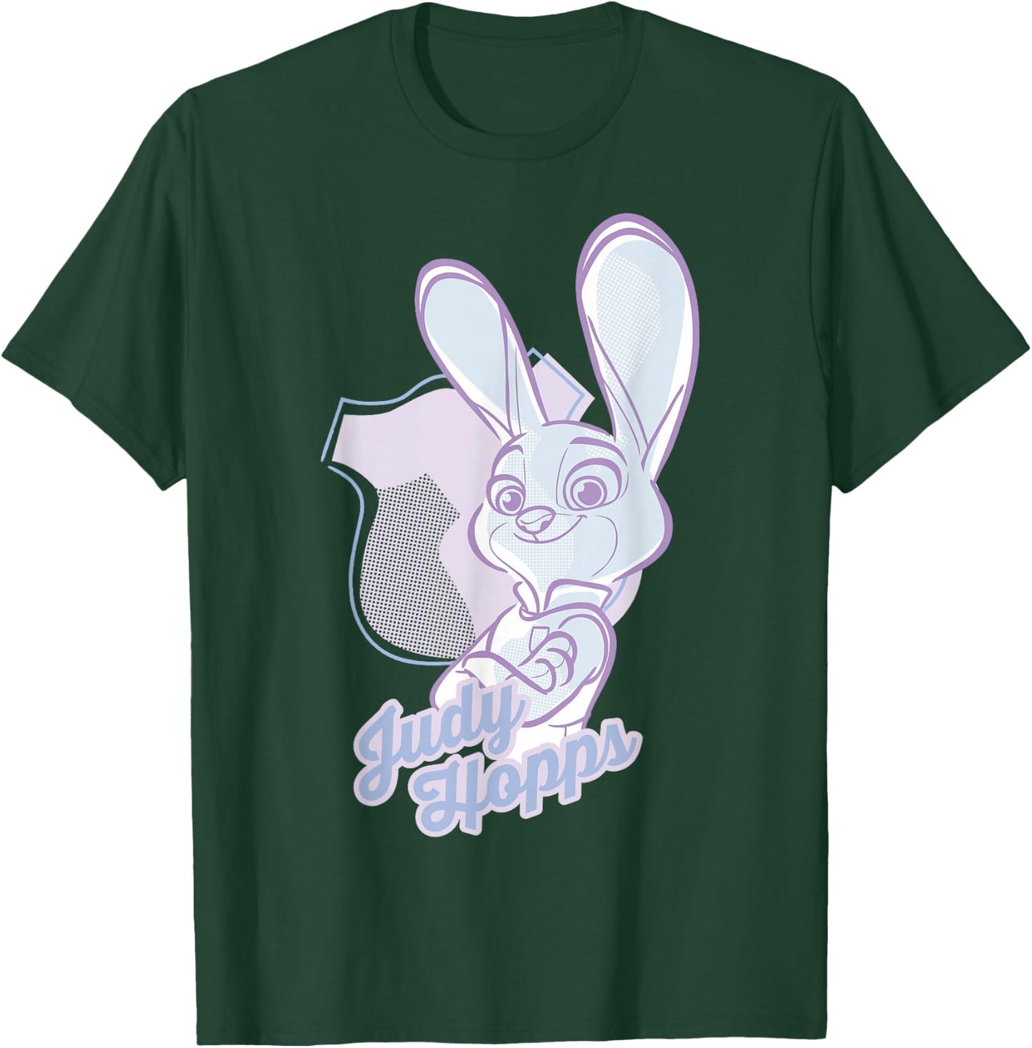 Disney Zootopia Juddy Hopps Pastel Line Pop Graphic T-Shirt - T-Shirt | Forest