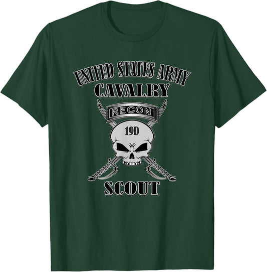 U.S. Army Cavalry Scout (Front Design) T-Shirt - T-Shirt | Forest