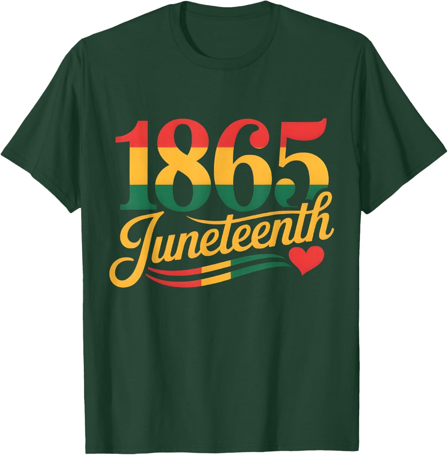Juneteenth 1865 African American Black History Men Women Kid T-Shirt - T-Shirt | Forest