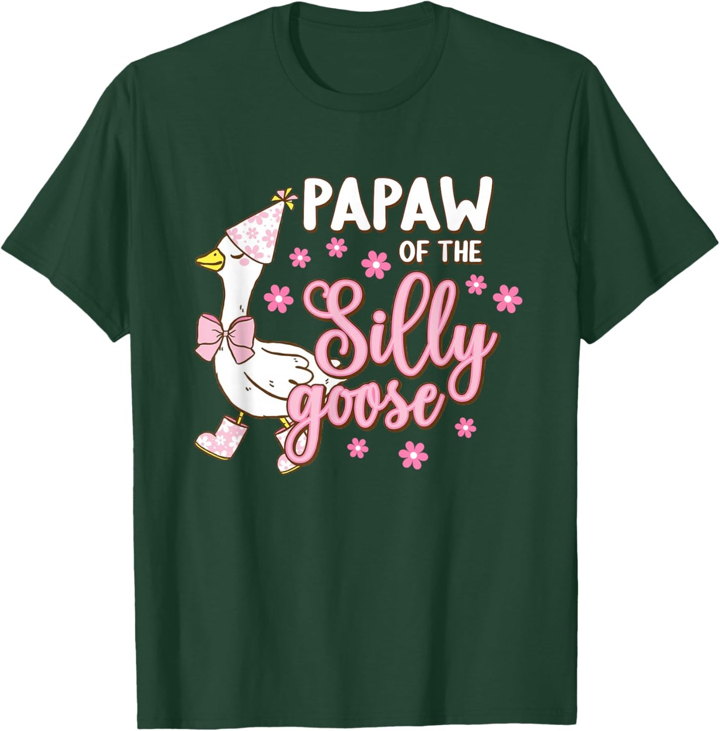 Papaw Of The Silly Goose First Birthday Family Matching T-Shirt - T-Shirt | Forest