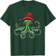 Octopus Wearing Beanie T-Shirt - T-Shirt | Forest