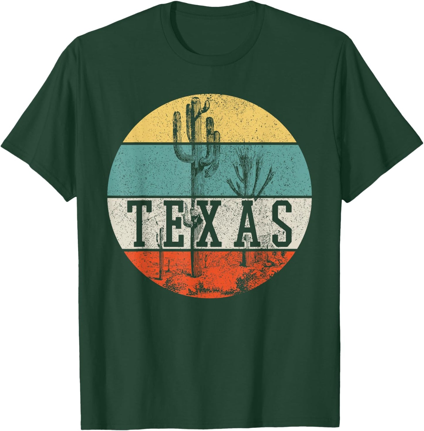 Texas State Country Retro Vintage T-Shirt - T-Shirt | Forest