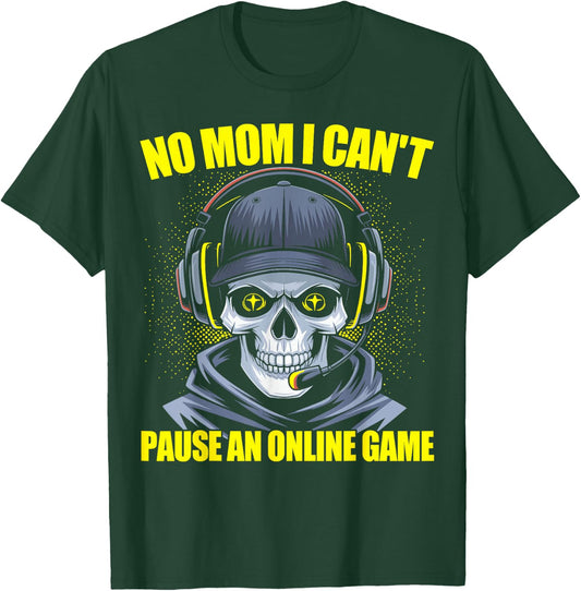 Gamer Skeleton Gaming Video Games T-Shirt - T-Shirt | Forest