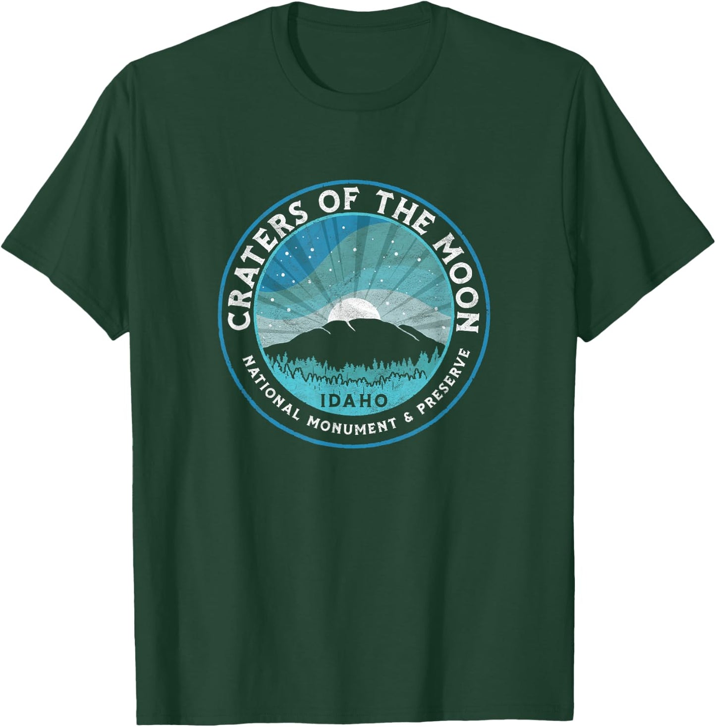 Craters of the Moon National Monument - Vintage Idaho T-Shirt - T-Shirt | Forest