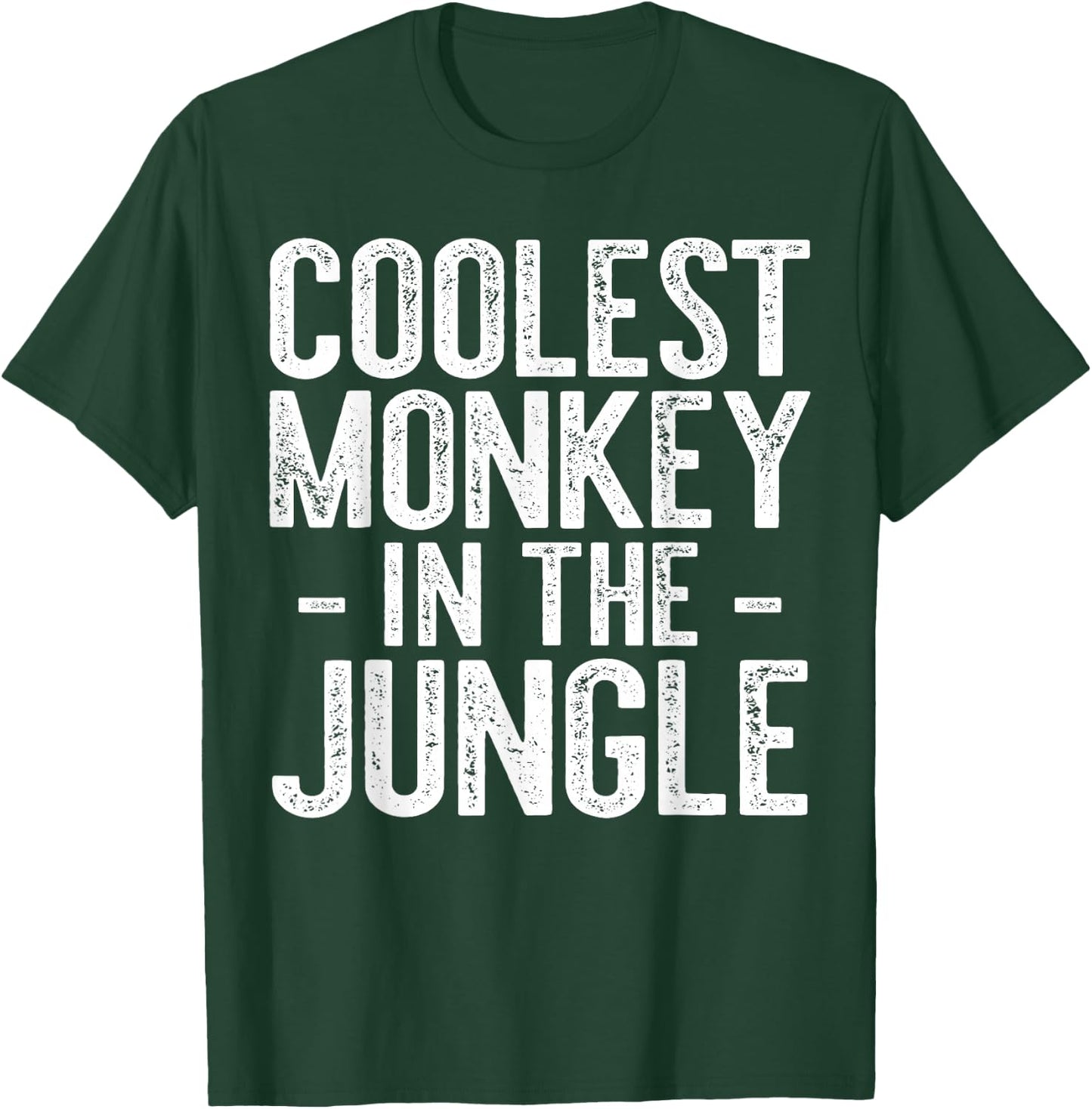 Coolest Monkey In The Jungle Shirt Men Women Kids Party T-Shirt - T-Shirt | Forest