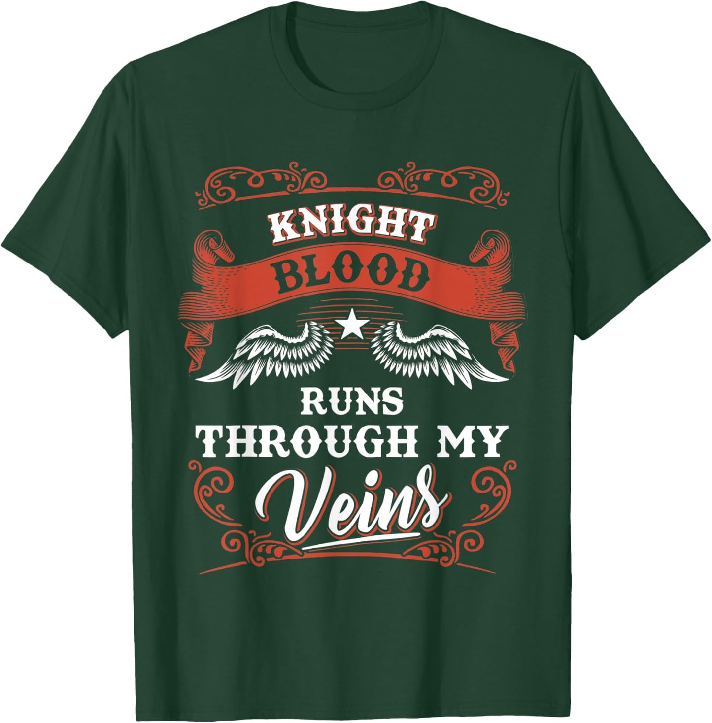 KNIGHT blood runs through my veins shirt 1k2d T-Shirt - T-Shirt | Forest