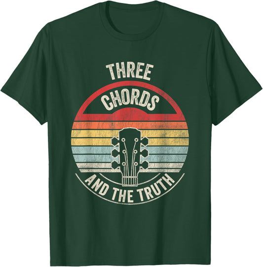Three Chords And The Truth Guitar T-Shirt - T-Shirt | Forest