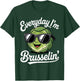 Funny Brussels Sprout Art Women Kids Vegetable Lover T-Shirt - T-Shirt | Forest