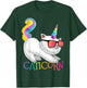 Caticorn Rainbow Unicorn Cat Shirt Girls Unicorn Cat Gift T-Shirt - T-Shirt | Forest