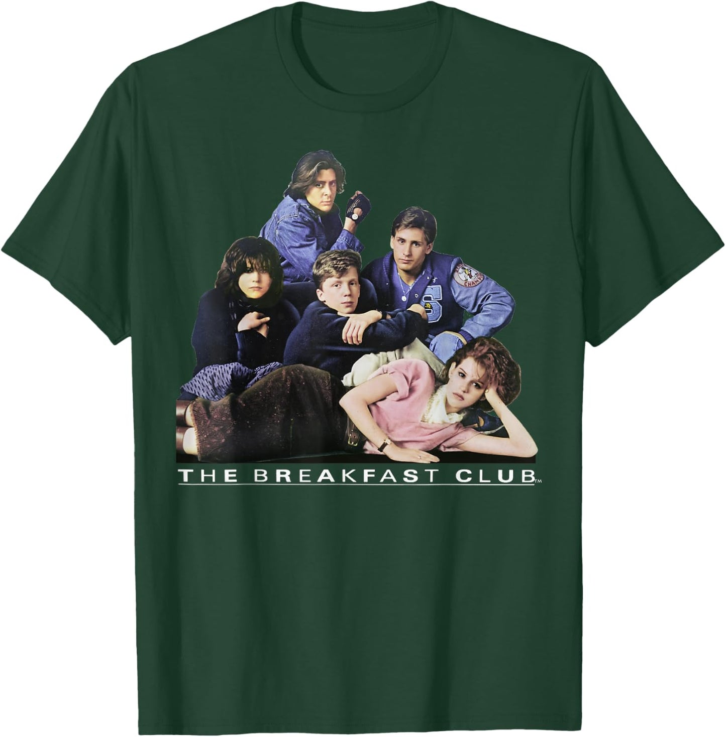Breakfast Club Group Portrait Movie Logo T-Shirt - T-Shirt | Forest
