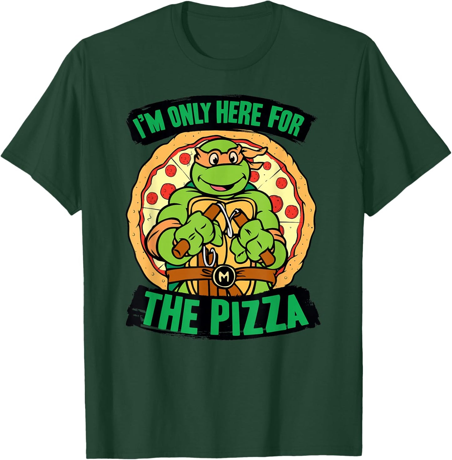Teenage Mutant Ninja Turtles Here for Pizza T-Shirt - T-Shirt | Forest