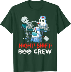 Night shift nurse Halloween shirt Night Shift Boo Crew T-Shirt - T-Shirt | Forest