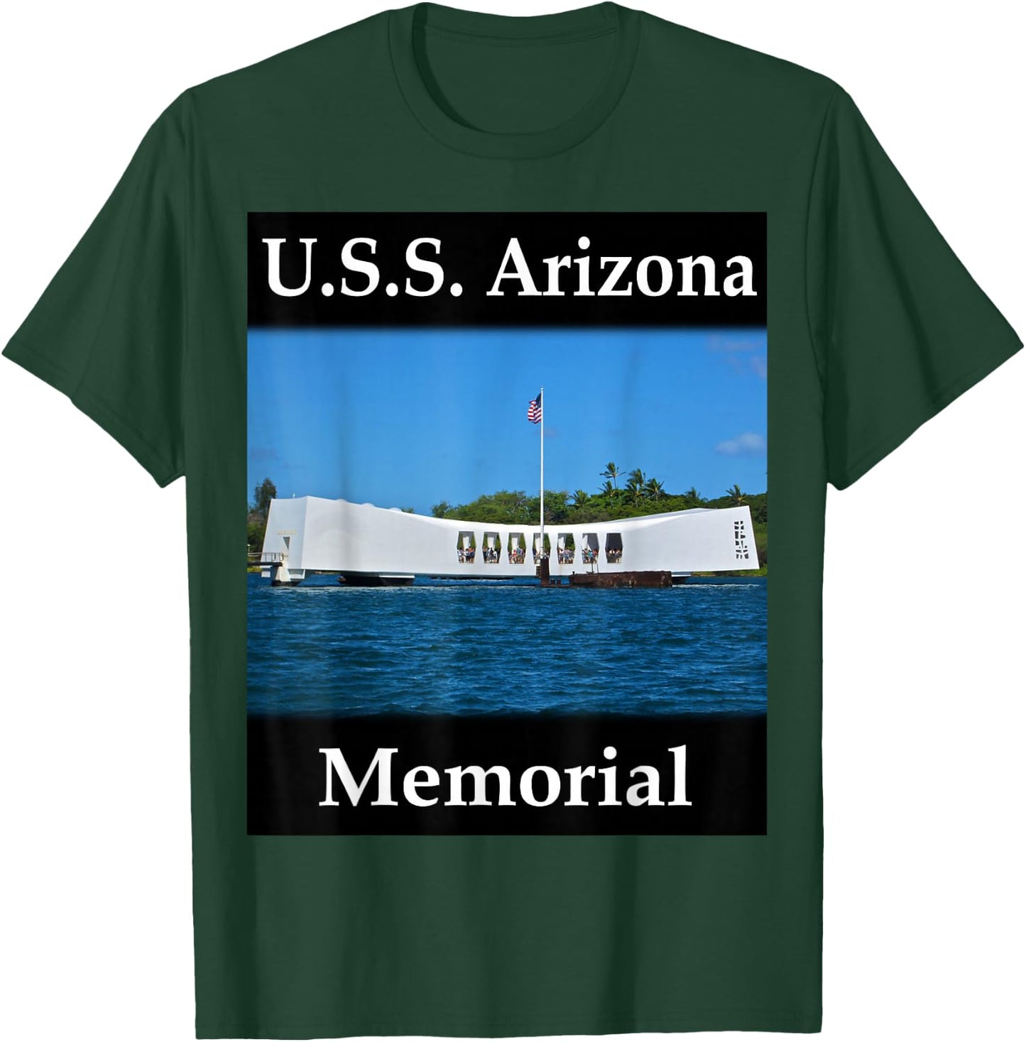 Yellow House Outlet: U.S.S. Arizona Memorial T-Shirt - T-Shirt | Forest