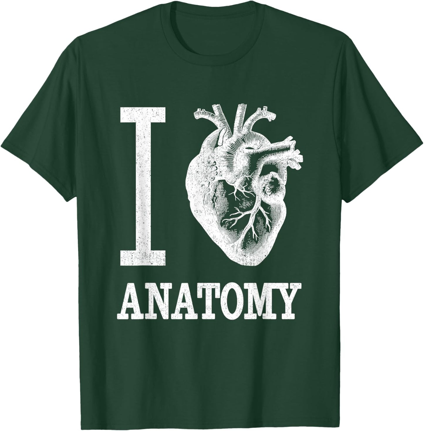 Funny I HEART ANATOMY Shirt Anatomical Cardiac Nurse T-Shirt - T-Shirt | Forest