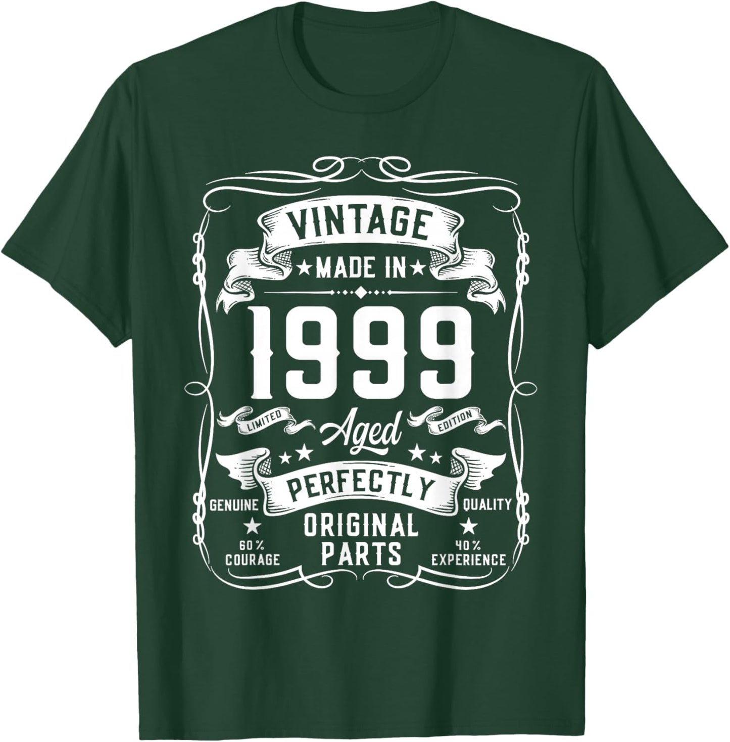 Vintage 1999 27yr 27th Birthday Gifts 27 Years Old T-Shirt - T-Shirt | Forest