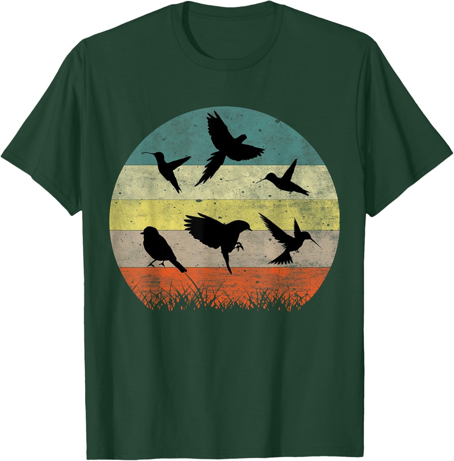 Vintage Birding Bird Watching Funny Bird Watcher Bird T-Shirt - T-Shirt | Forest