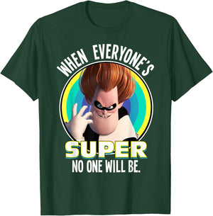 Disney Pixar The Incredibles Syndrome Super Retro Portrait T-Shirt - T-Shirt | Forest