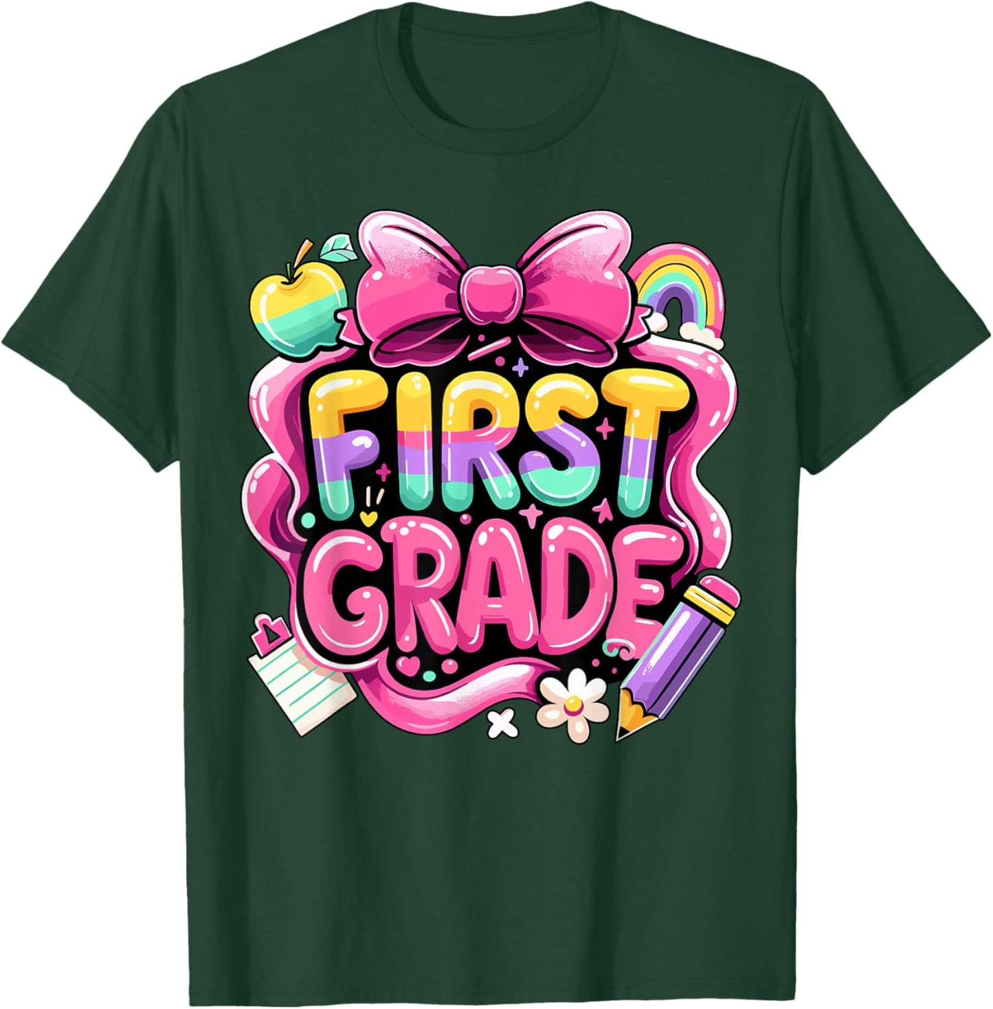 Back to School Funny Team 1st Grade First Grade T-Shirt - T-Shirt | Forest