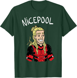Marvel Deadpool & Wolverine Deadpool Corps Nicepool Doodle T-Shirt - T-Shirt | Forest