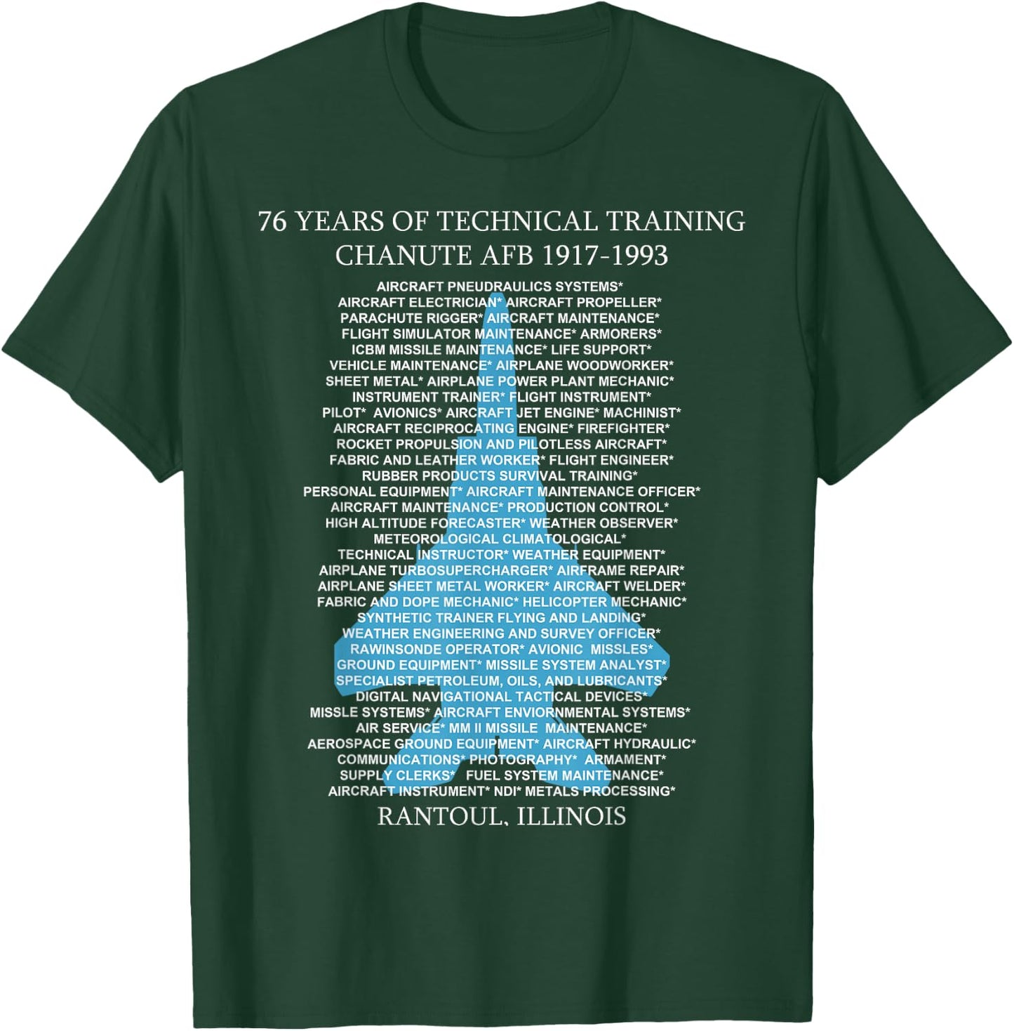 Chanute AFB F-15 EagleT-Shirt Rantoul, Illinois T-Shirt - T-Shirt | Forest