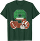 9th Birthday Football Theme 9 Year Old Boy Party T-Shirt - T-Shirt | Forest