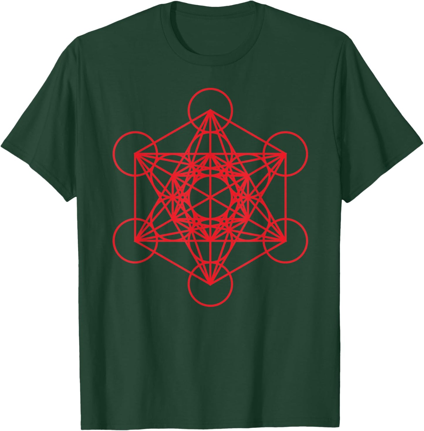 Metatrons Cube T Shirt T-Shirt - T-Shirt | Forest