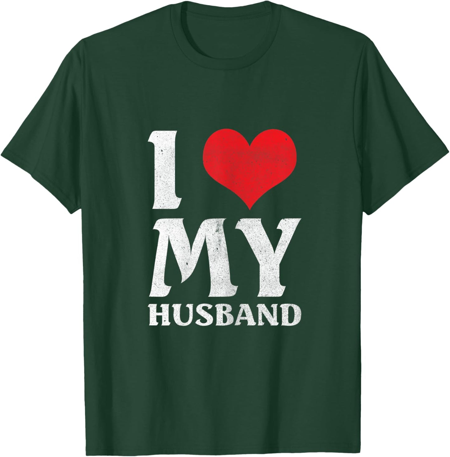 I Love My Awesome Husband Valentines Day Wife Gift T-Shirt - T-Shirt | Forest