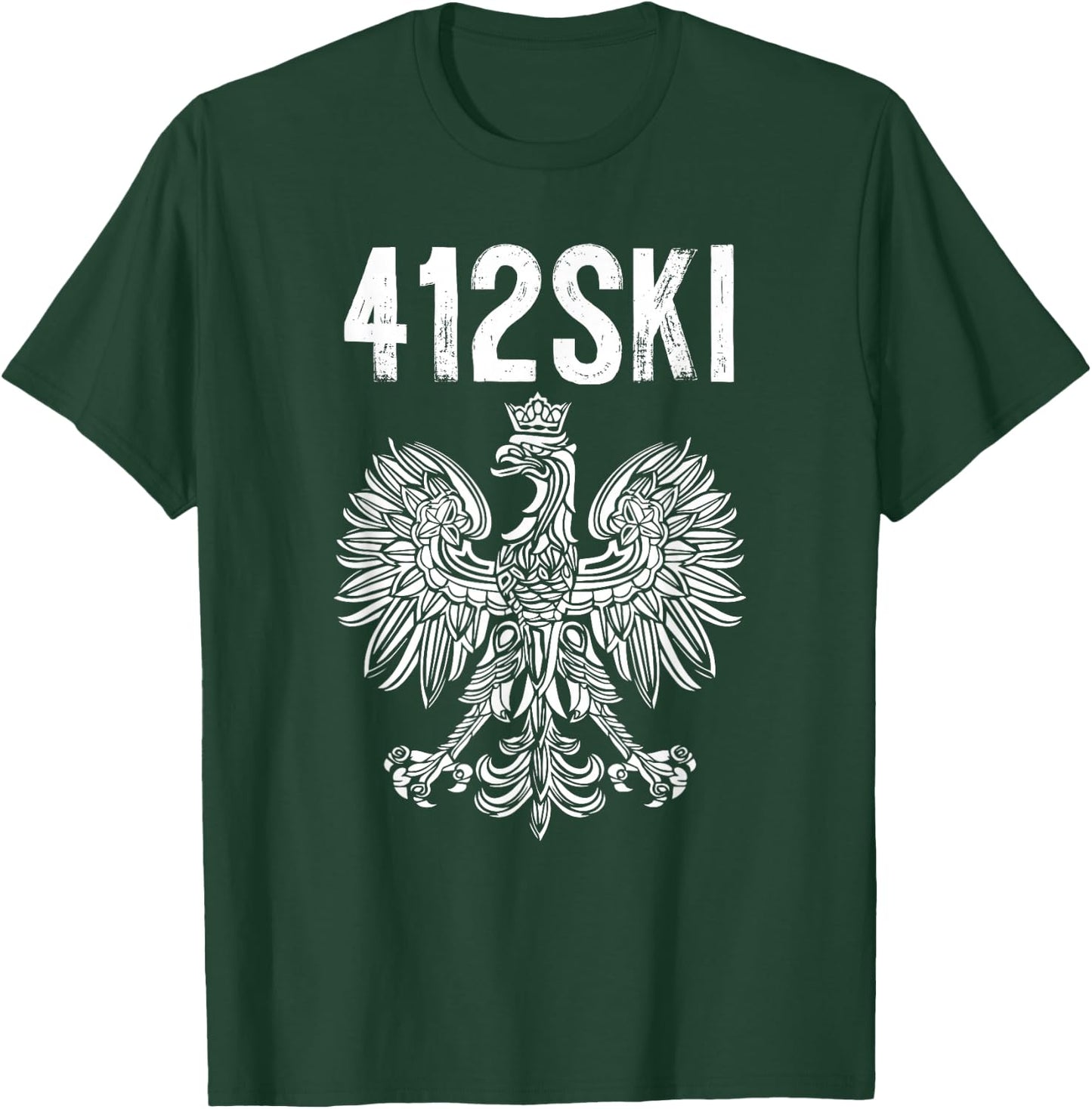 412SKI Pittsburgh Polish Pride Eagle T-Shirt - T-Shirt | Forest
