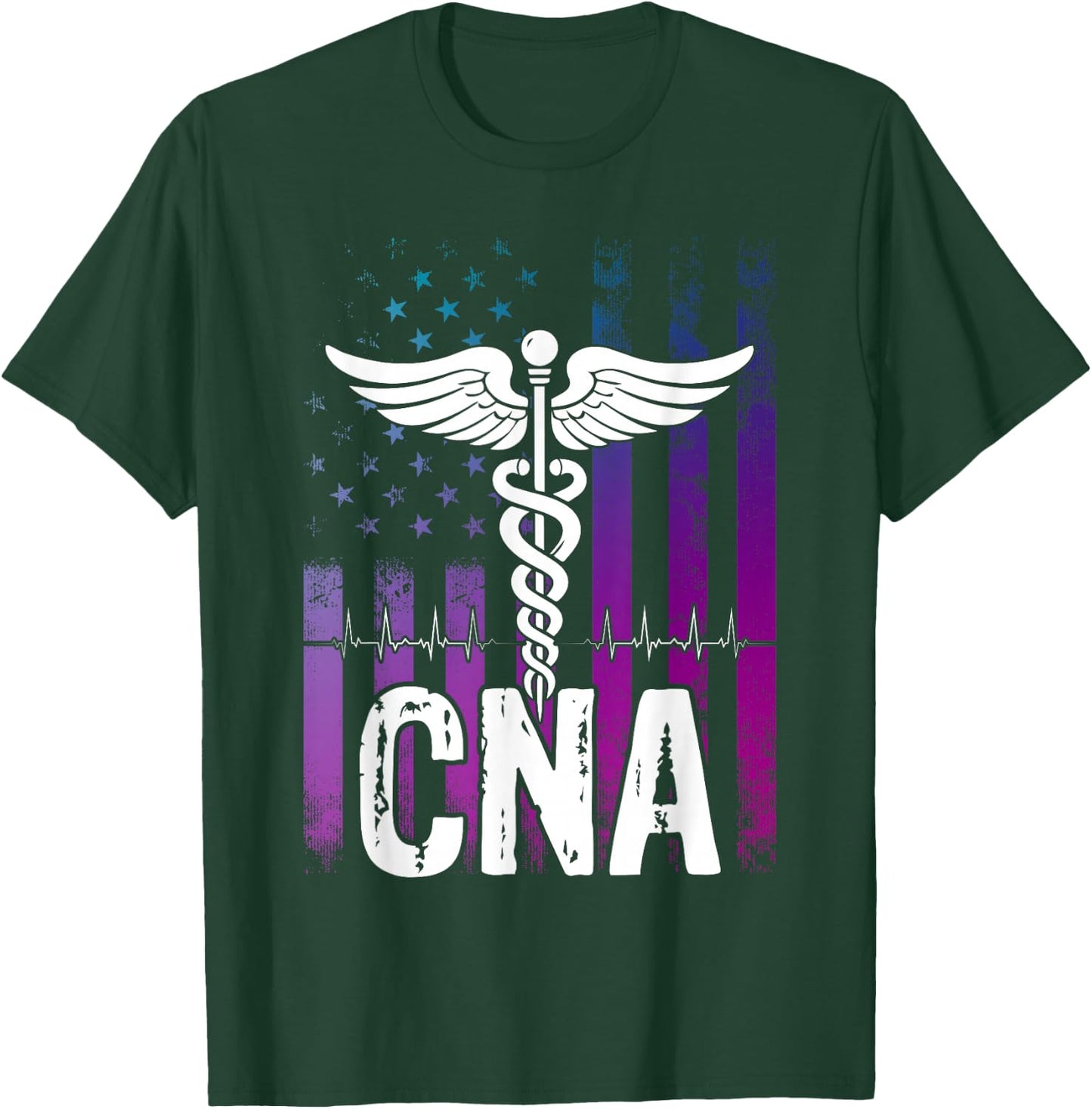 CNA Job Certified Nursing Assistant T-Shirt - T-Shirt | Forest
