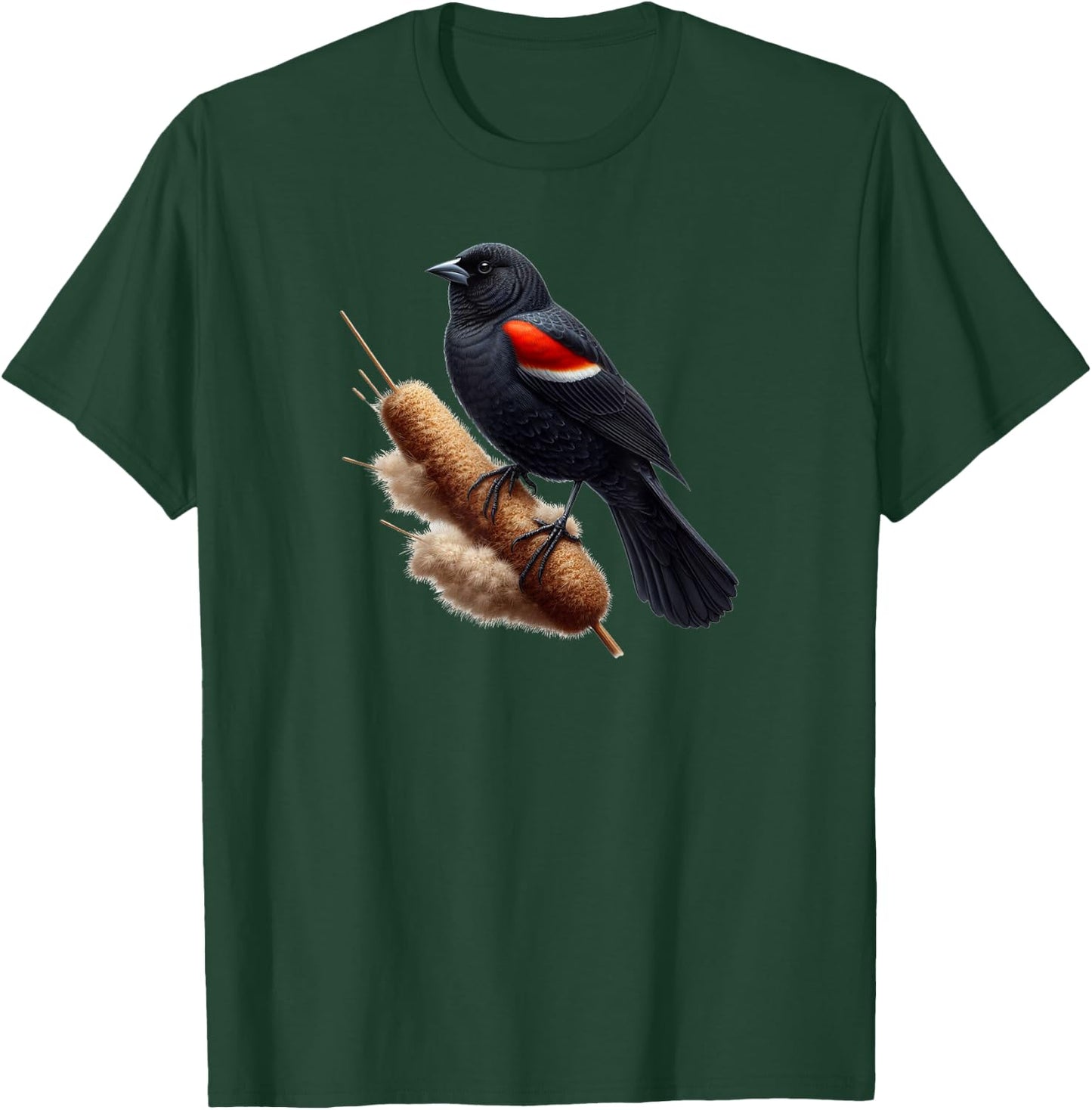 Birds Series. Redwing Blackbird. T-Shirt - T-Shirt | Forest