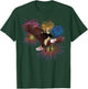 George Washington Riding a Bald Eagle 4th of July Women Kids Men T-Shirt - T-Shirt | Forest