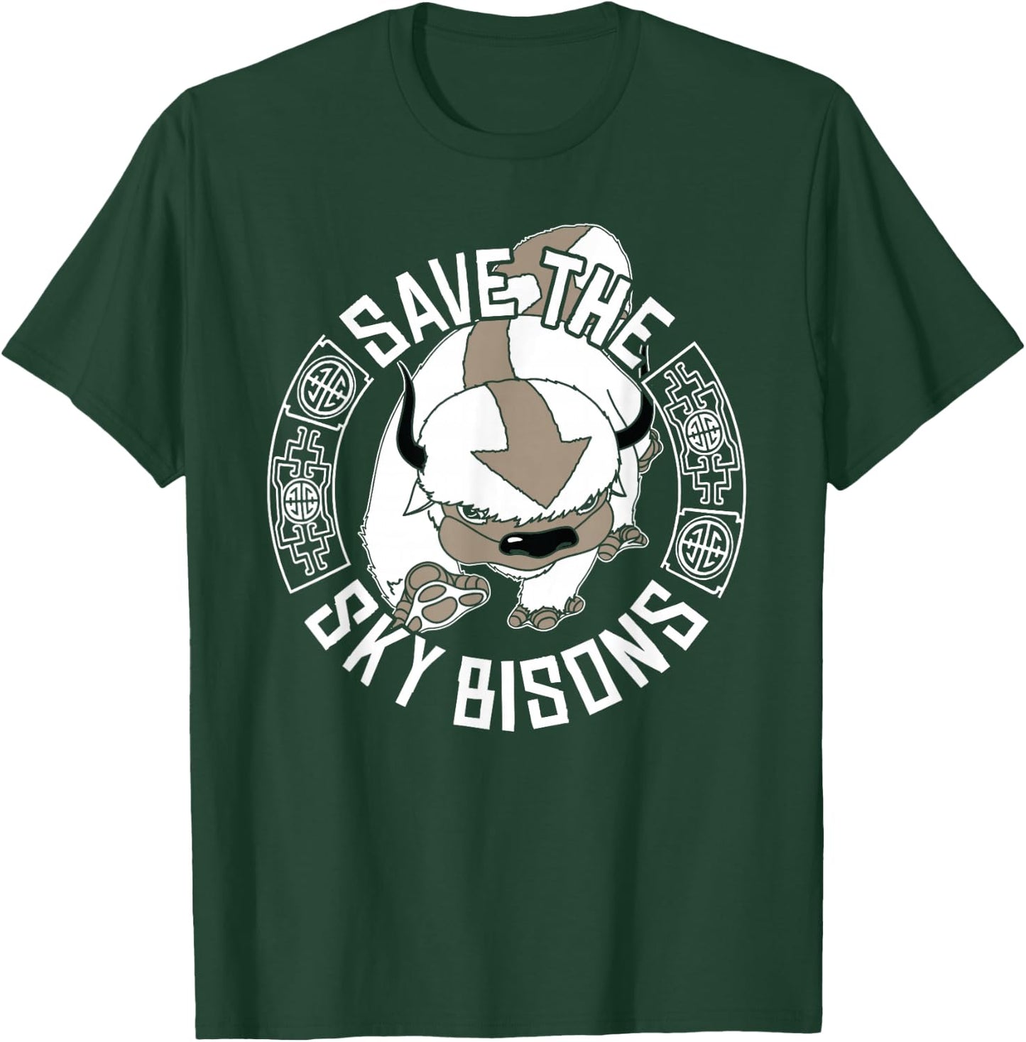 Save The Sky Bisons With Bison Head T-Shirt - T-Shirt | Forest