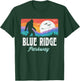 Vintage Blue Ridge Parkway Bigfoot Mountains Graphic T-Shirt - T-Shirt | Forest