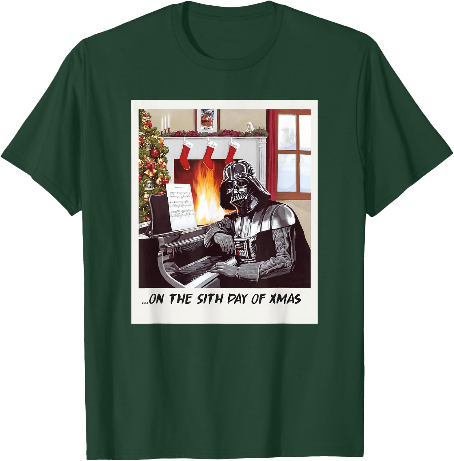 Star Wars Darth Vader Sith Day of Xmas Holiday T-Shirt - T-Shirt | Forest