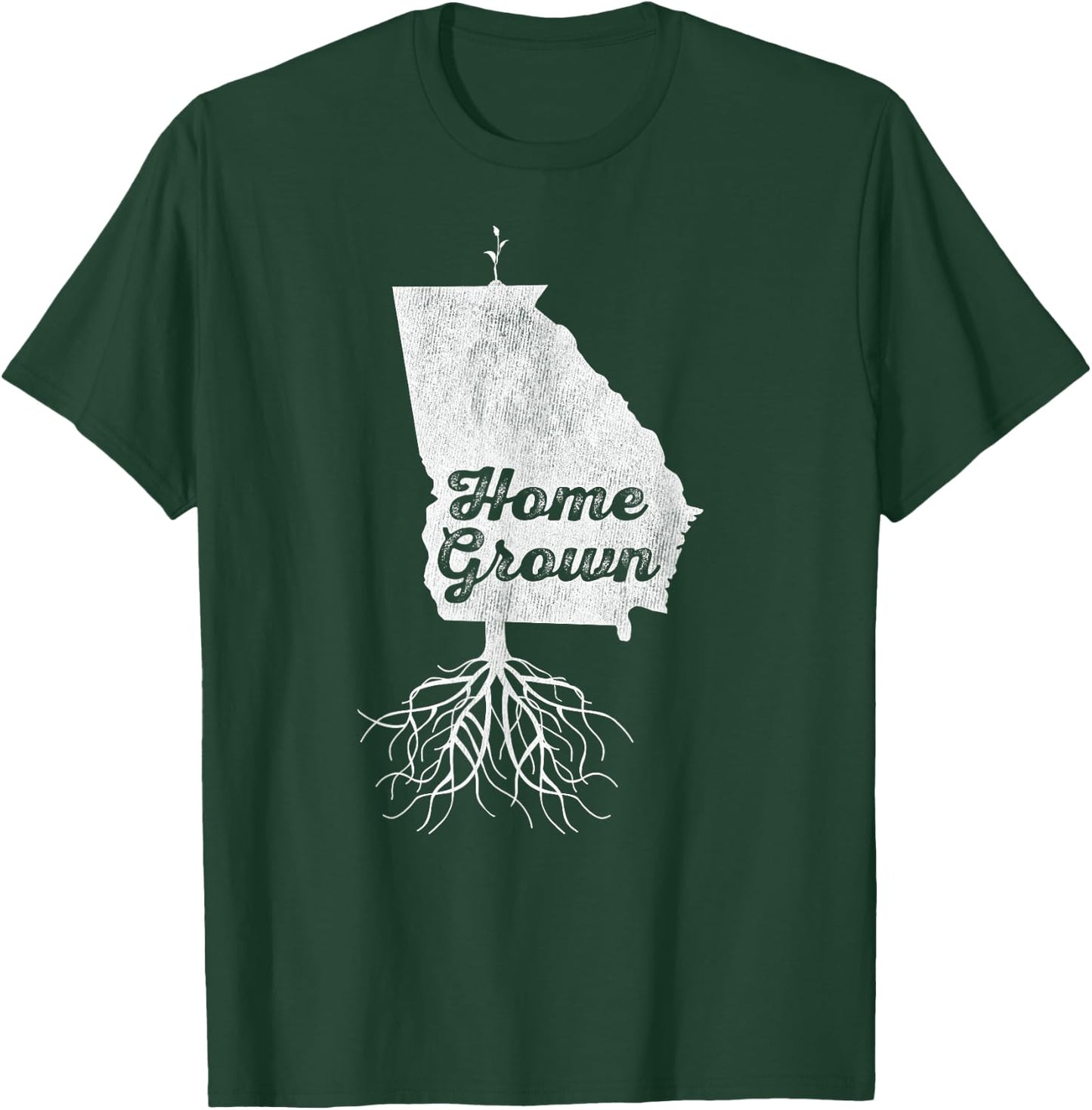 Georgia T Shirt Home Grown Roots GA State Pride T-Shirt - T-Shirt | Forest