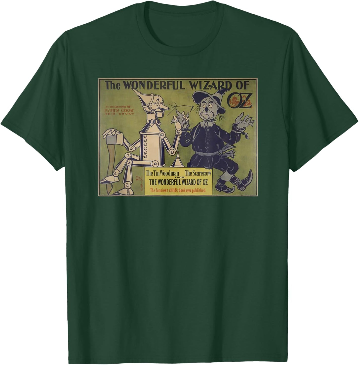 Vintage Scarecrow Tin-Man Shirt Art-The Wizard of OZ T-Shirt - T-Shirt | Forest