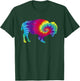 Vintage Tie Dye Bison American Buffalo Retro T-Shirt - T-Shirt | Forest