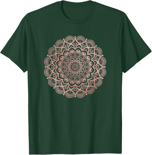 Lotus Flower Yoga Mandala , Men, Kids T-Shirt - T-Shirt | Forest