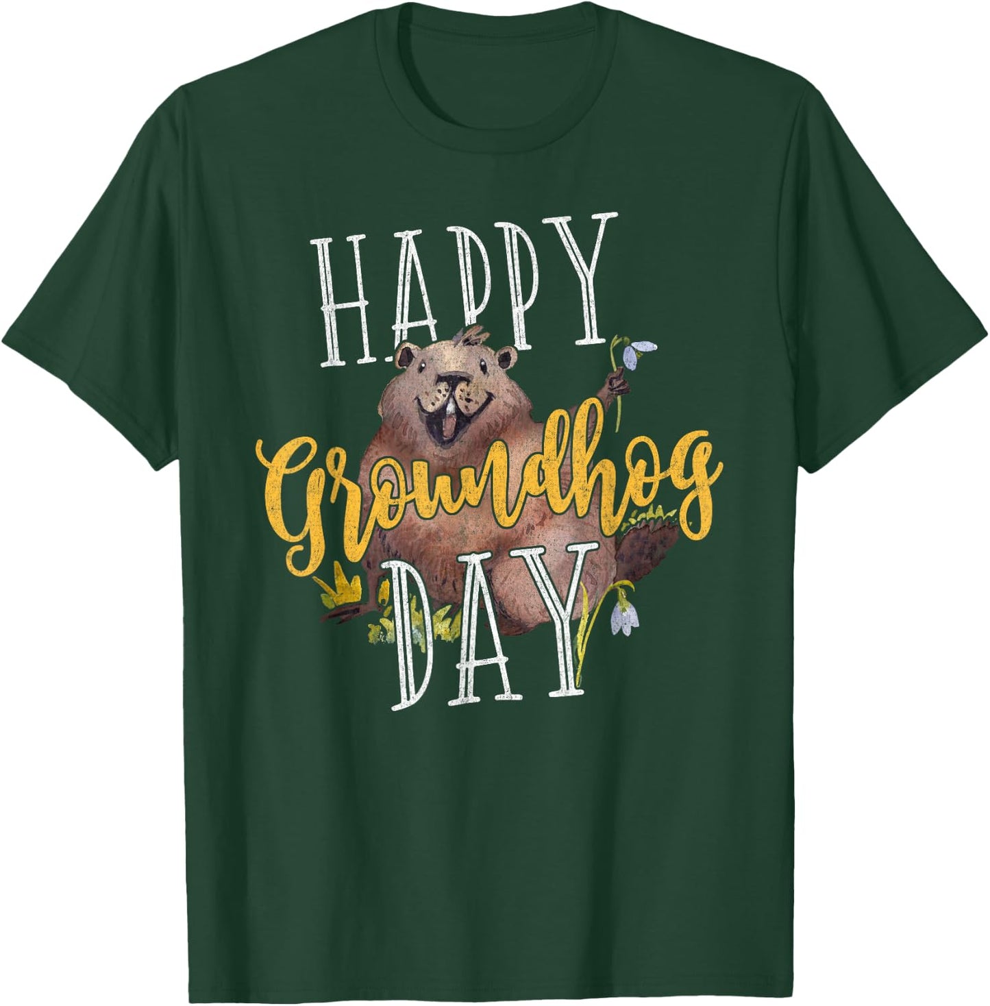 Groundhog Day Shirt Happy Groundhog Day Gifts T-Shirt - T-Shirt | Forest